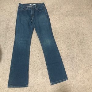 Womens Gap Blue Jeans, Boot Cut, 6 Long.